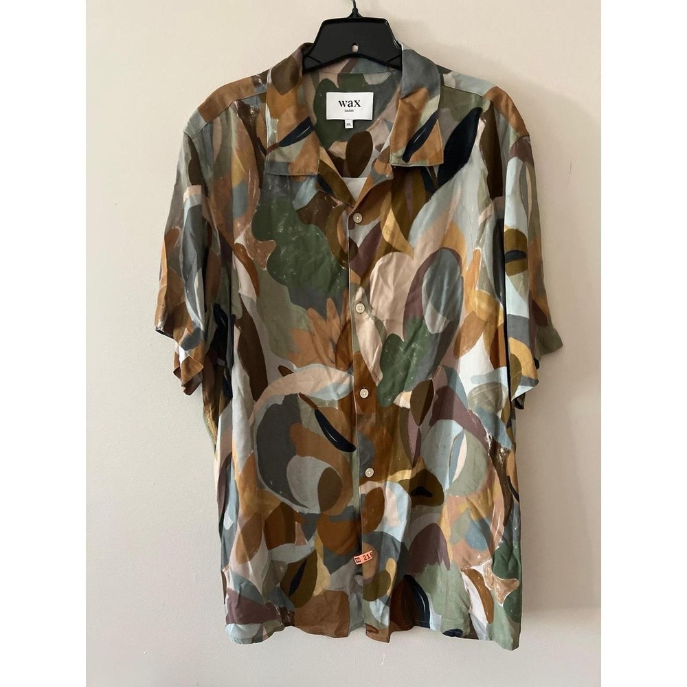 WAX London Multicolor Didcot Abstract Meadow Shirt XXL